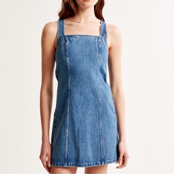 Abercrombie & Fitch Dresses & Skirts - Abercrombie & Fitch Denim Mini Dress, Women’s Size XXS, Medium Wash